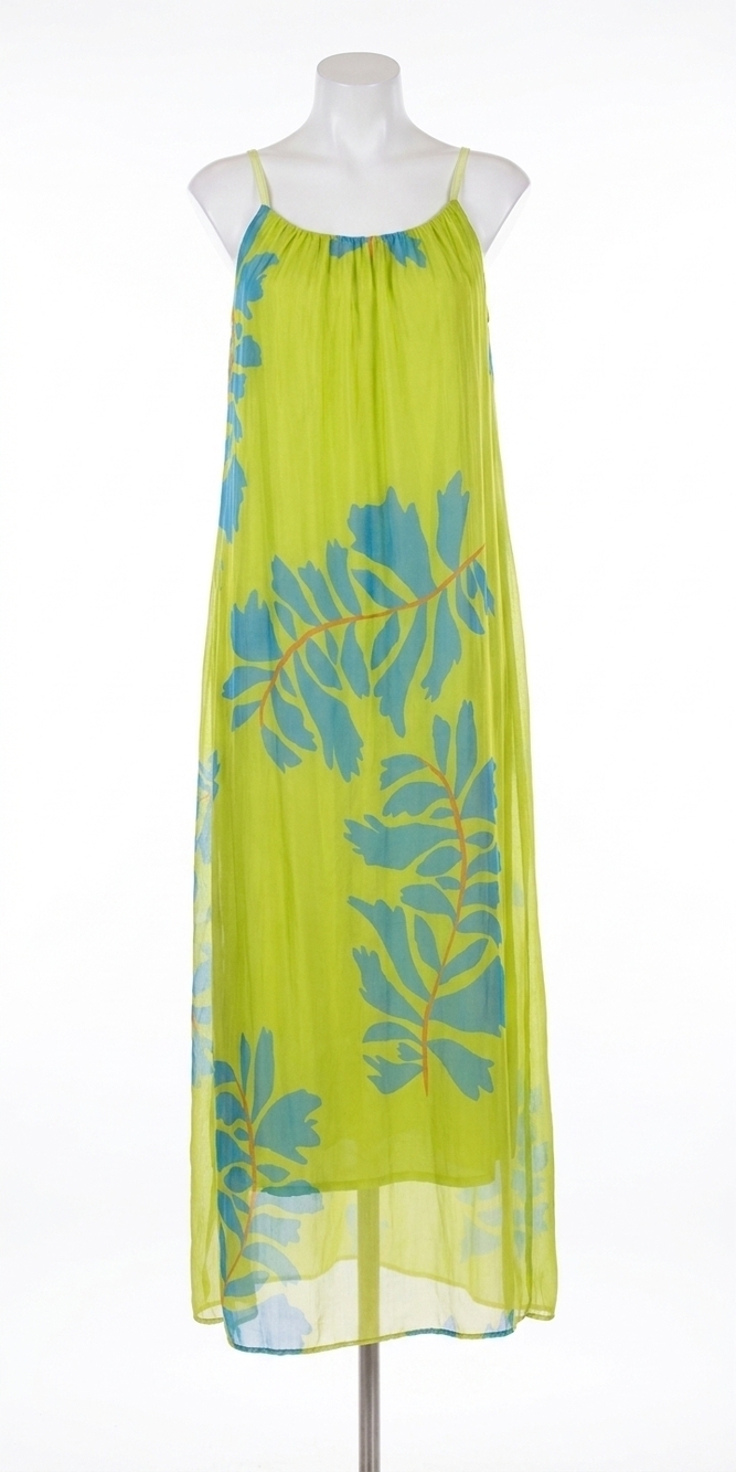 NEW GIGI MODA venus foglia dress in lime